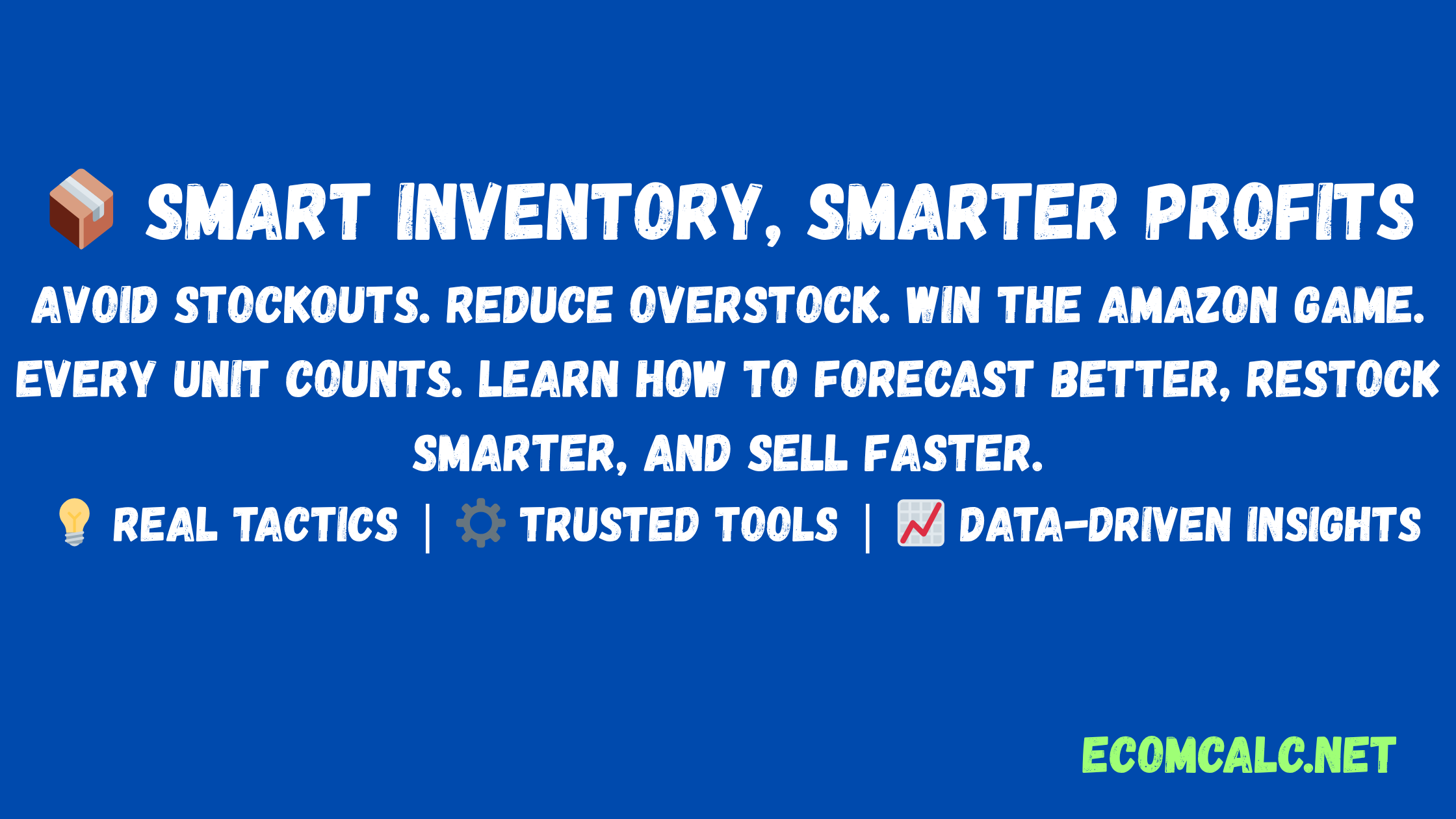 Amazon Inventory Management: Avoiding Stockouts and Overstock