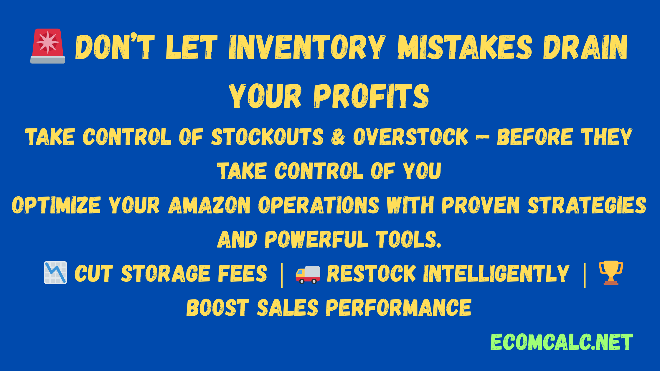 Amazon Inventory Management: Avoiding Stockouts and Overstock
